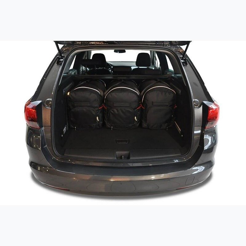 Bagažinės krepšių rinkinys KJUST Opel Astra Tourer 2016-2021 5 vnt. Juodas 12