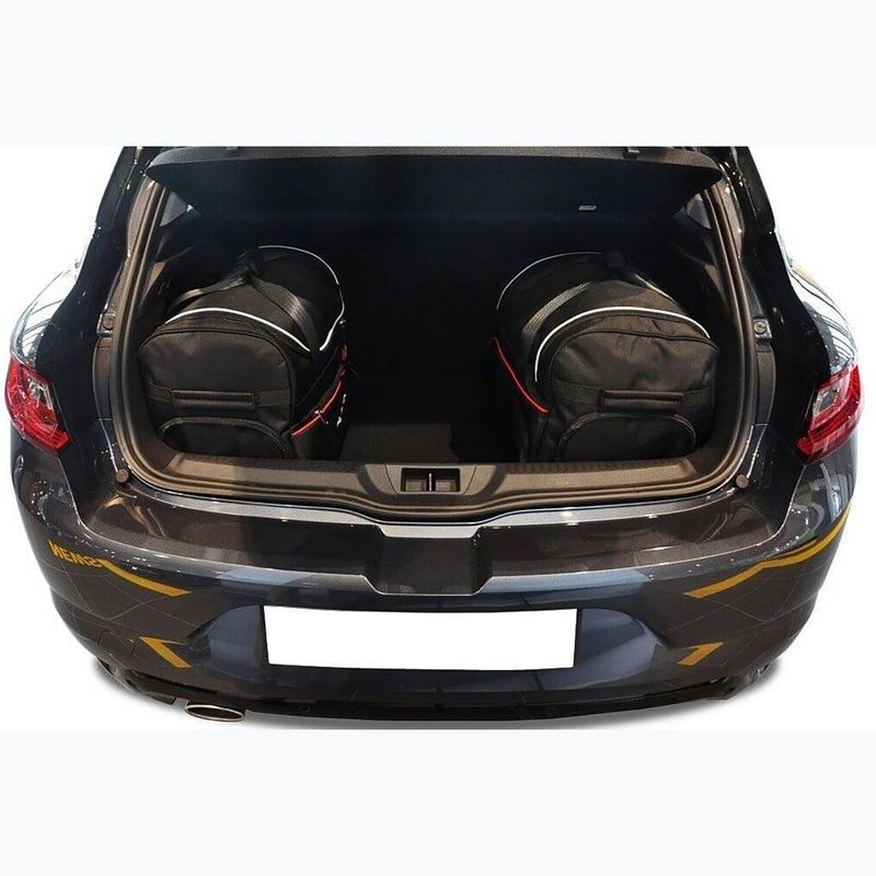 Bagažinės krepšių rinkinys KJUST Renault Megane Hatchback 2016+ 4 vnt. Juodas 14