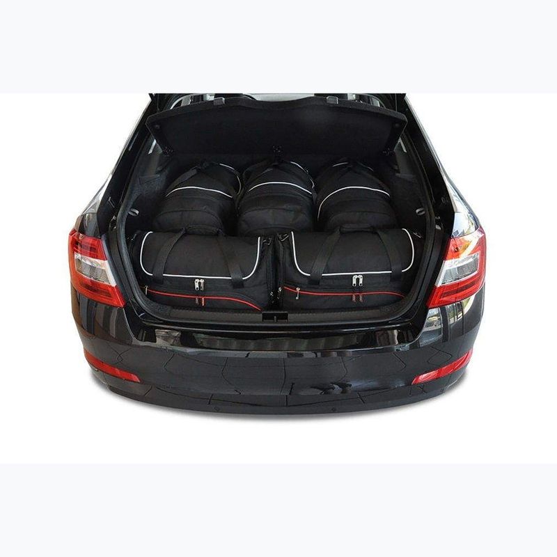 Bagažinės krepšių rinkinys KJUST Skoda Octavia Liftback 2013-2020 5 vnt. Juodas 12