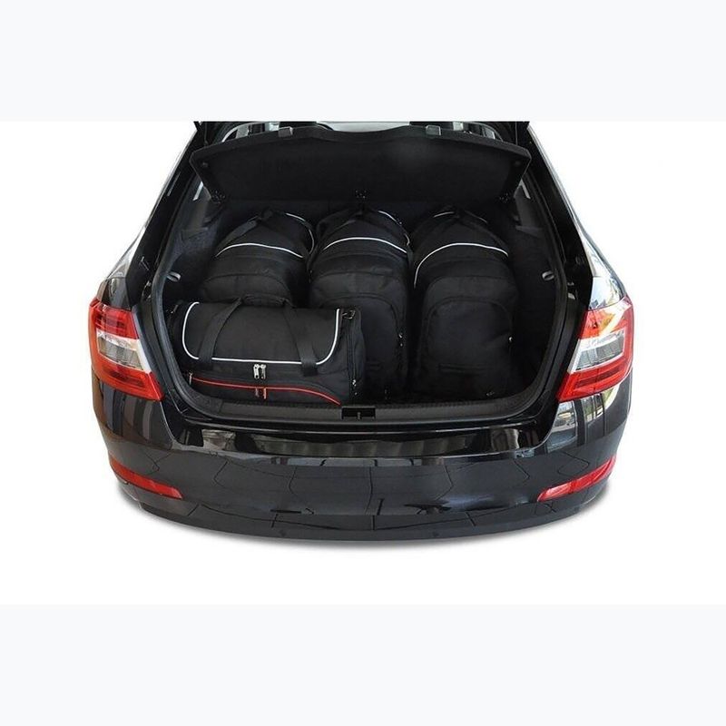 Bagažinės krepšių rinkinys KJUST Skoda Octavia Liftback 2013-2020 5 vnt. Juodas 13