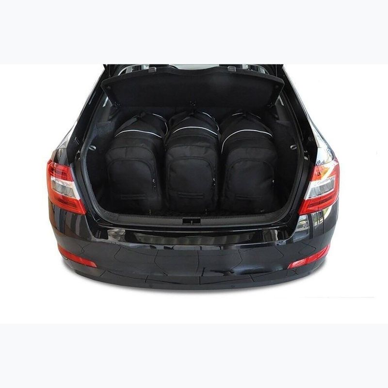 Bagažinės krepšių rinkinys KJUST Skoda Octavia Liftback 2013-2020 5 vnt. Juodas 14