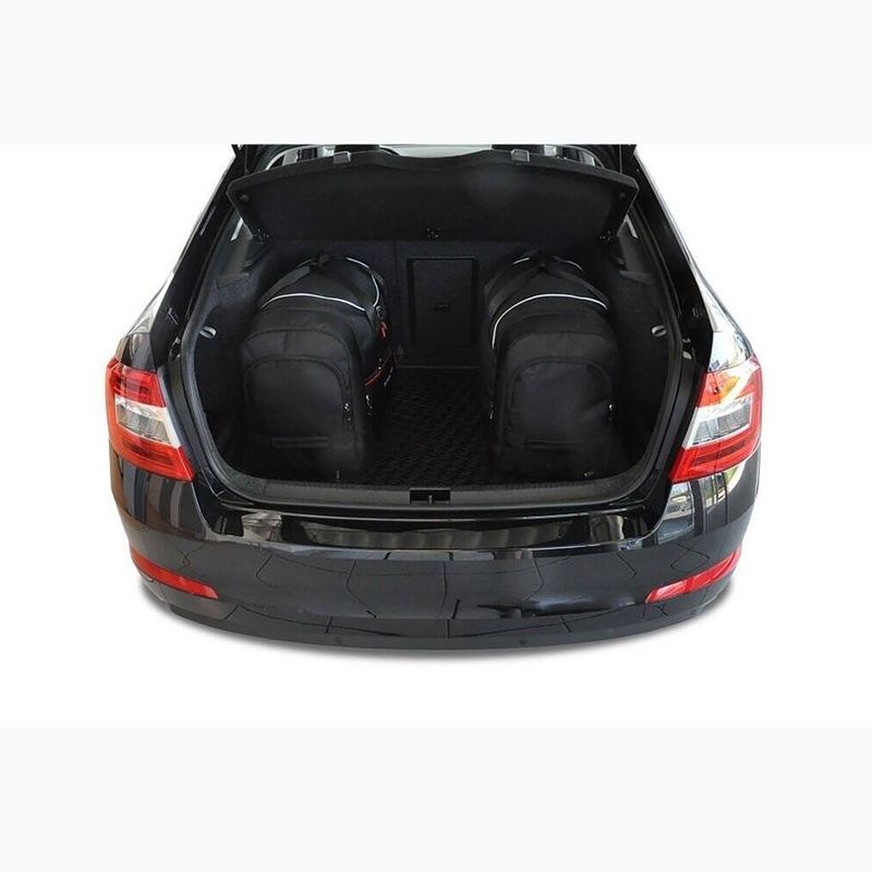 Bagažinės krepšių rinkinys KJUST Skoda Octavia Liftback 2013-2020 5 vnt. Juodas 15