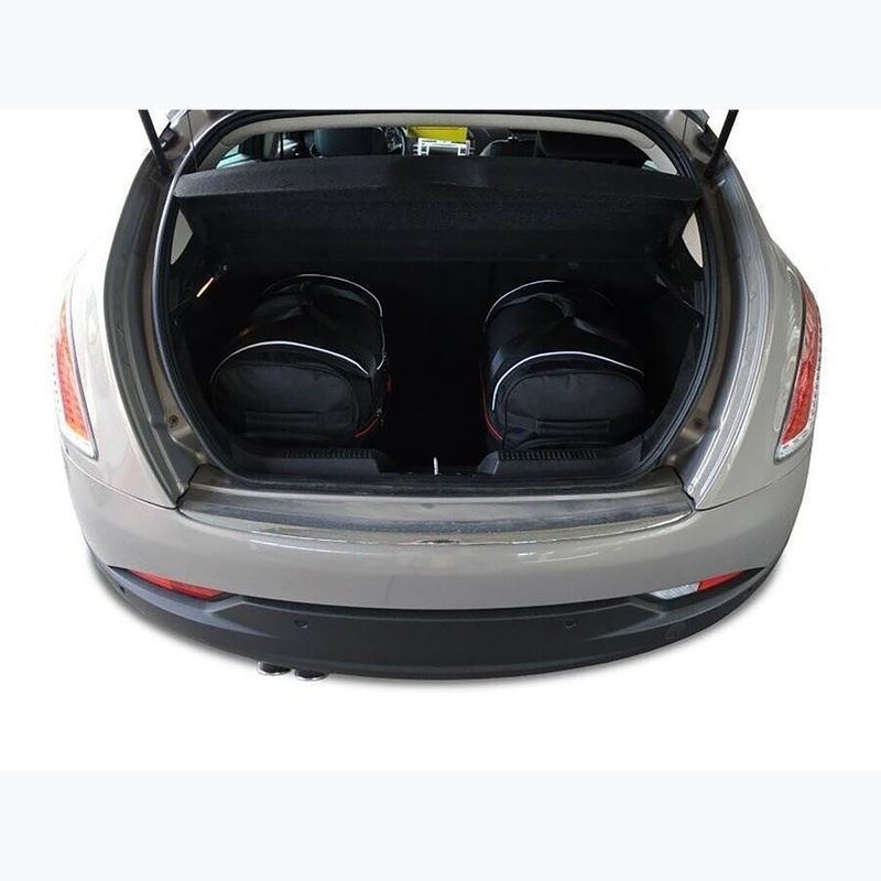 Bagažinės krepšių komplektas KJUST Lancia Delta 2008-2015 3 vnt black 16