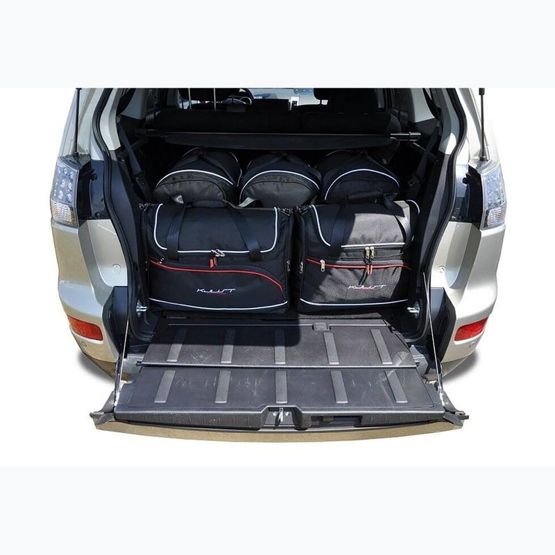 Bagažinės krepšių komplektas KJUST Mitsubishi Outlander 2006-2012 5 vnt. juodas 12