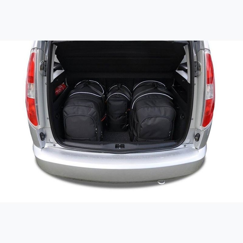 Bagažinės krepšių rinkinys KJUST Skoda Roomster 2006-2015 4 vnt. Juodas 13