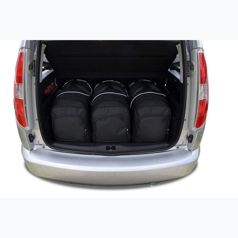 Bagažinės krepšių rinkinys KJUST Skoda Roomster 2006-2015 3 vnt. Juodas 10