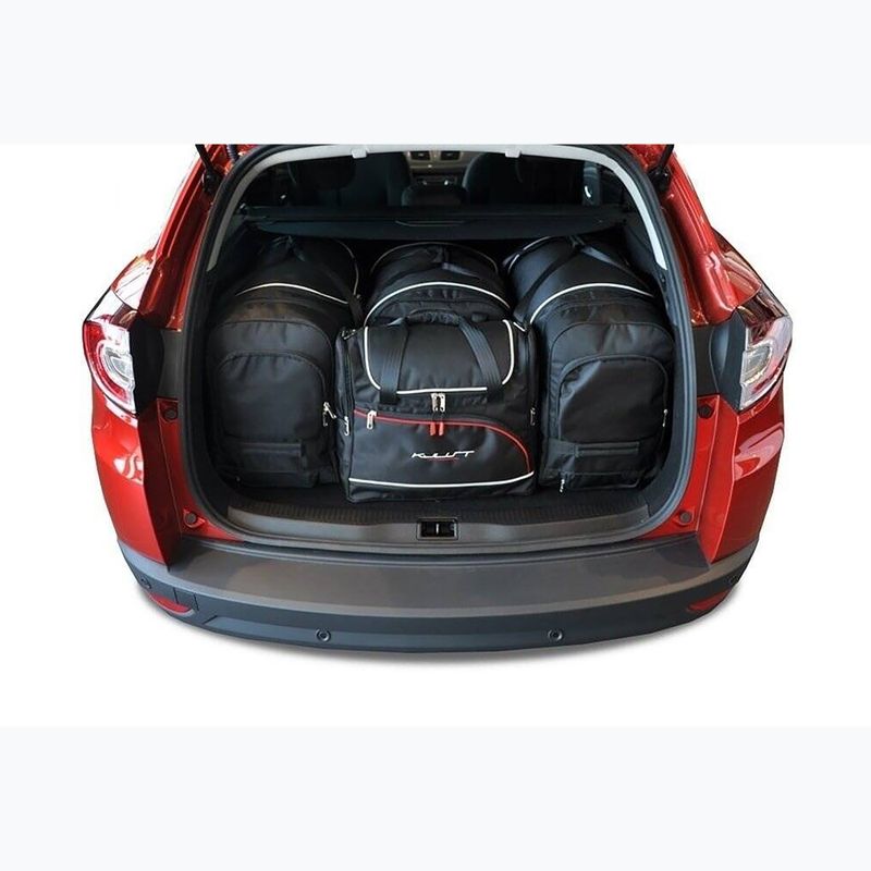 Bagažinės krepšių rinkinys KJUST Renault Megane Grandtour 2009-2016 4 vnt. Juodas 12