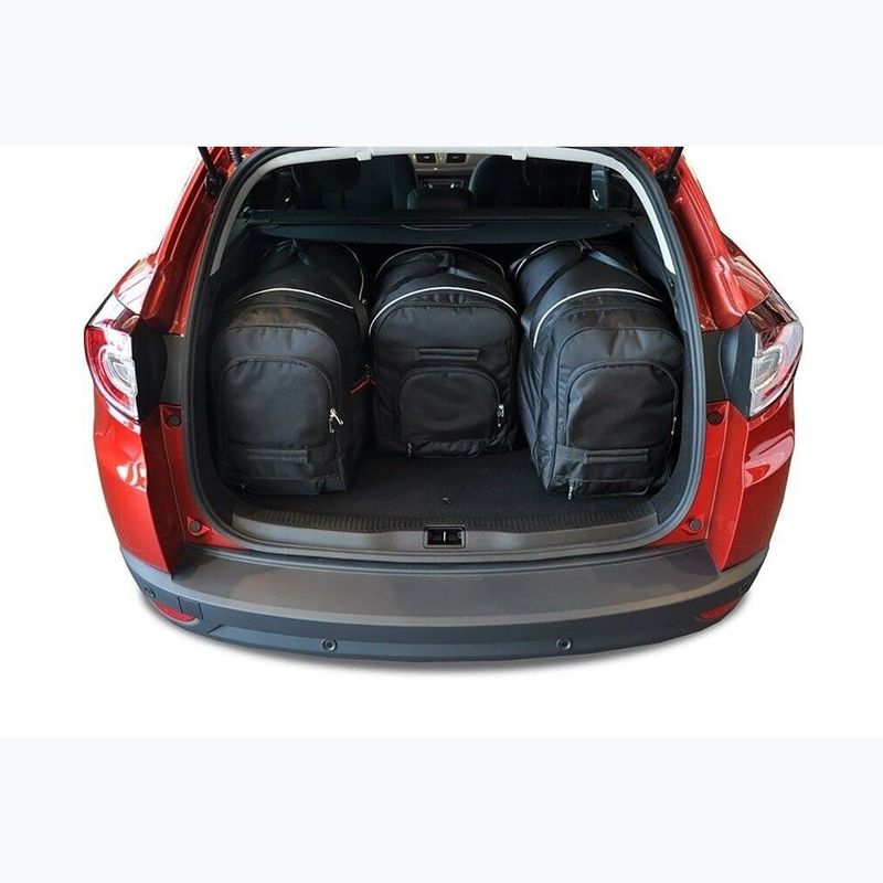 Bagažinės krepšių rinkinys KJUST Renault Megane Grandtour 2009-2016 4 vnt. Juodas 13