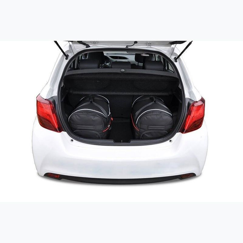 Bagažinės krepšių komplektas KJUST Toyota Yaris 2011-2020 3 vnt. juodas 15