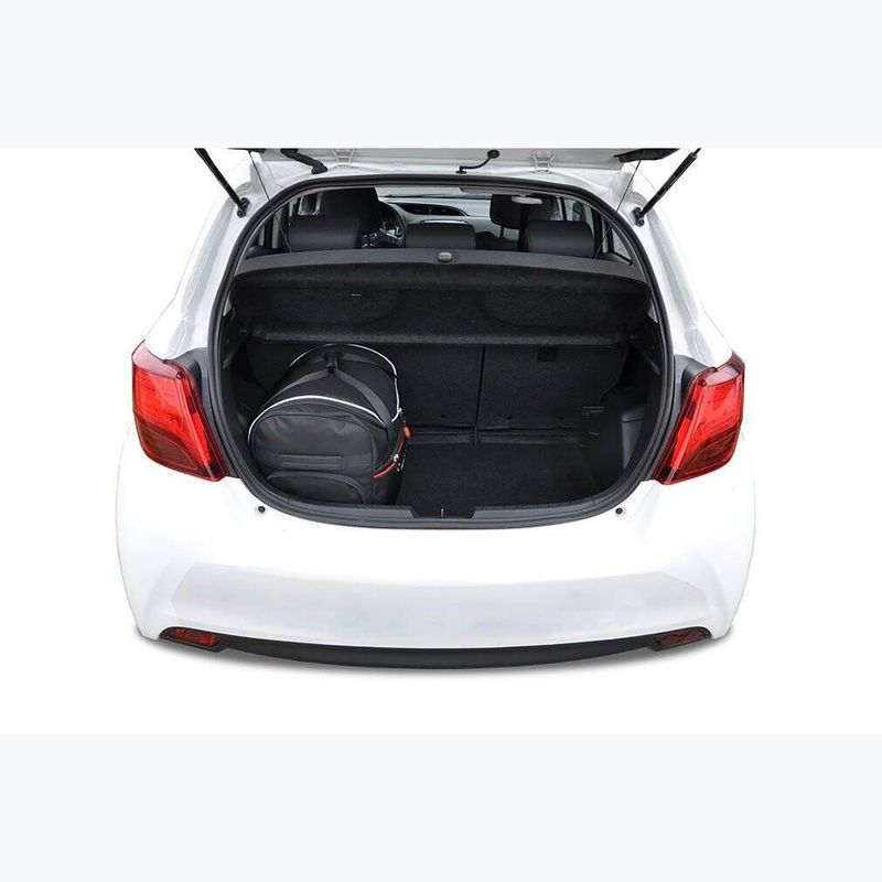 Bagažinės krepšių komplektas KJUST Toyota Yaris 2011-2020 3 vnt. juodas 16