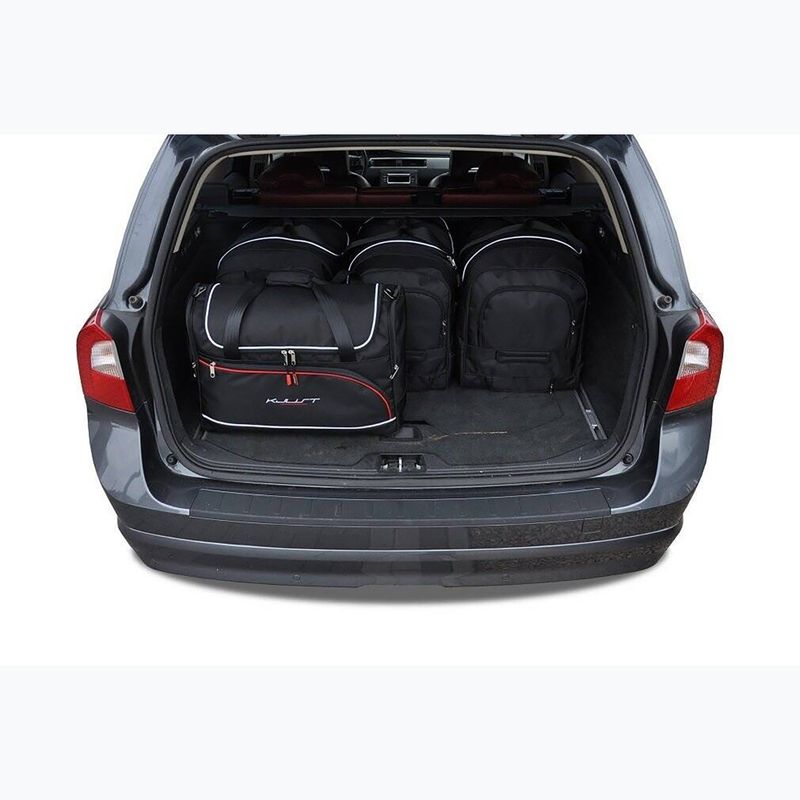 Bagažinės krepšių komplektas KJUST Volvo V70 2007-2016 5 vnt. juodas 18