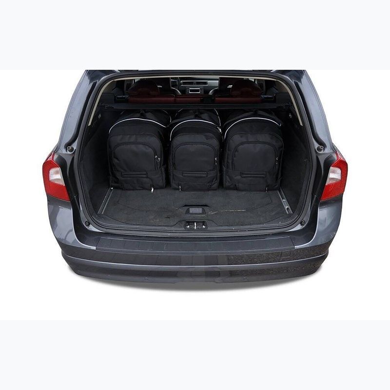 Bagažinės krepšių komplektas KJUST Volvo V70 2007-2016 5 vnt. juodas 19
