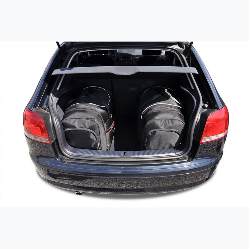 KJUST bagažinės krepšio komplektas Audi A3 2003-2013 3 vnt., juodas 17