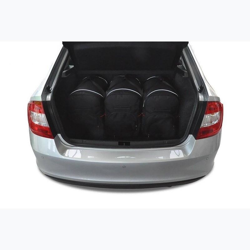 Bagažinės krepšių rinkinys KJUST Skoda Rapid Liftback 2012-2019 5 vnt. Juodas 14