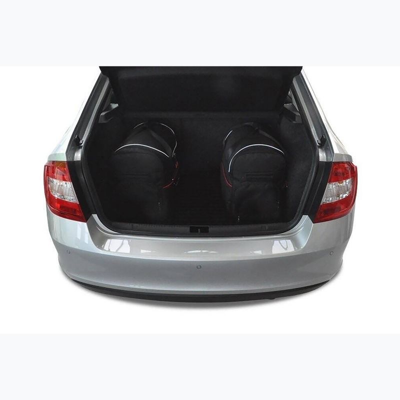 Bagažinės krepšių rinkinys KJUST Skoda Rapid Liftback 2012-2019 5 vnt. Juodas 15