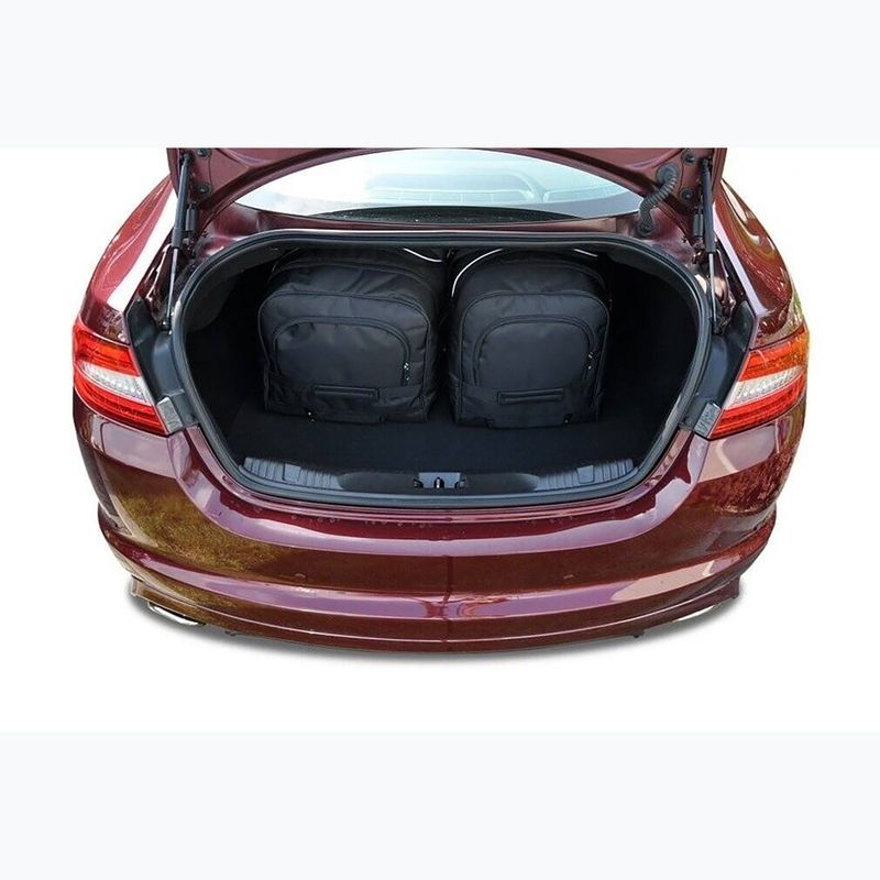 Bagažinės krepšių komplektas KJUST Jaguar Xf Limousine 2007-2015 4 vnt black 20