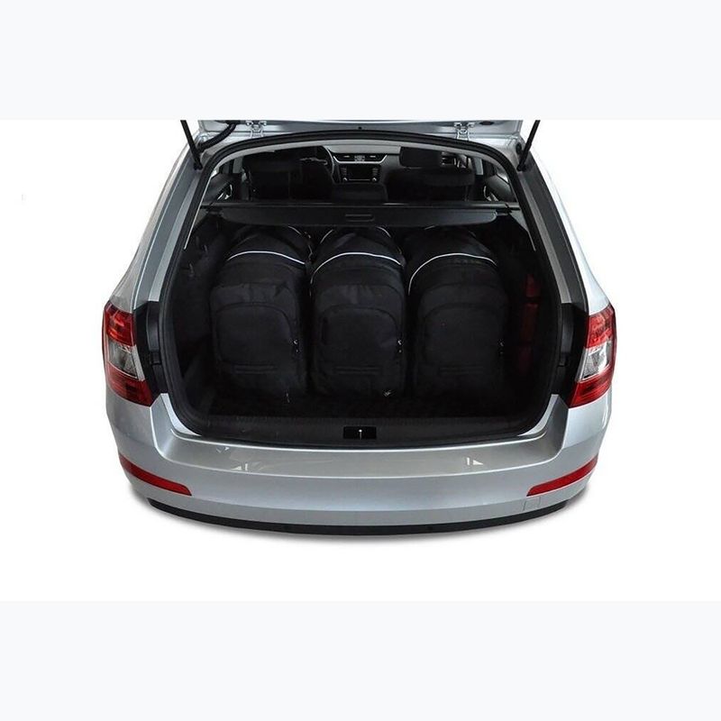 Bagažinės krepšių rinkinys KJUST Skoda Octavia Combi 2013-2020 5 vnt. Juodas 13