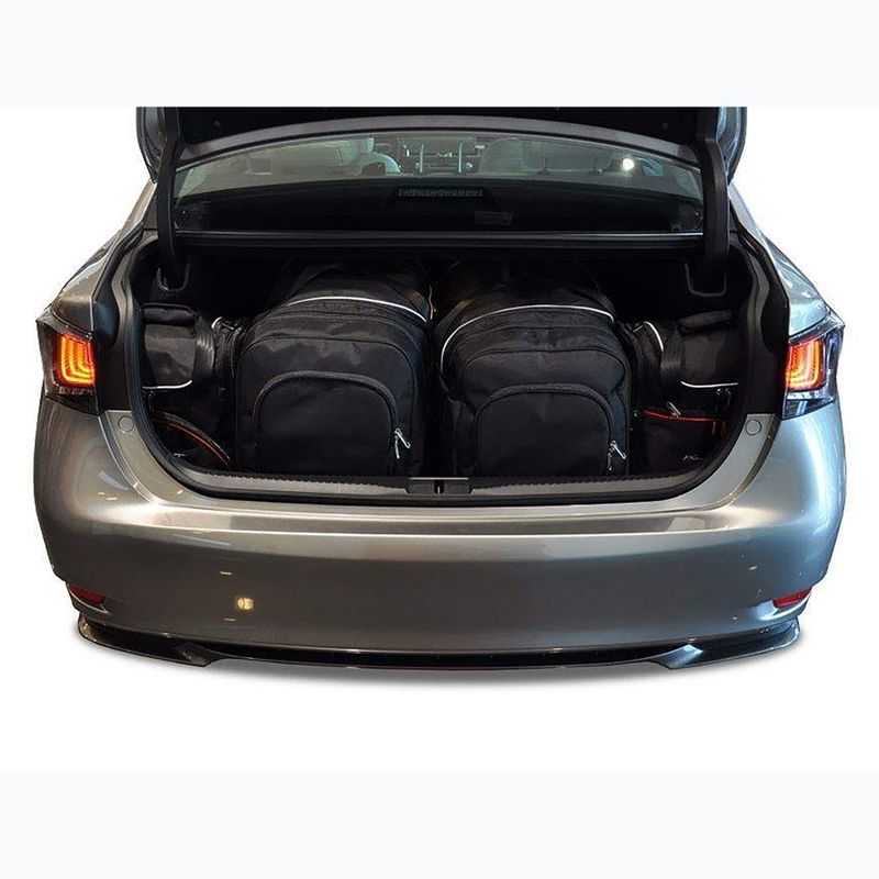 Bagažinės krepšių komplektas KJUST Lexus GS 2012-2018 4 vnt black 12