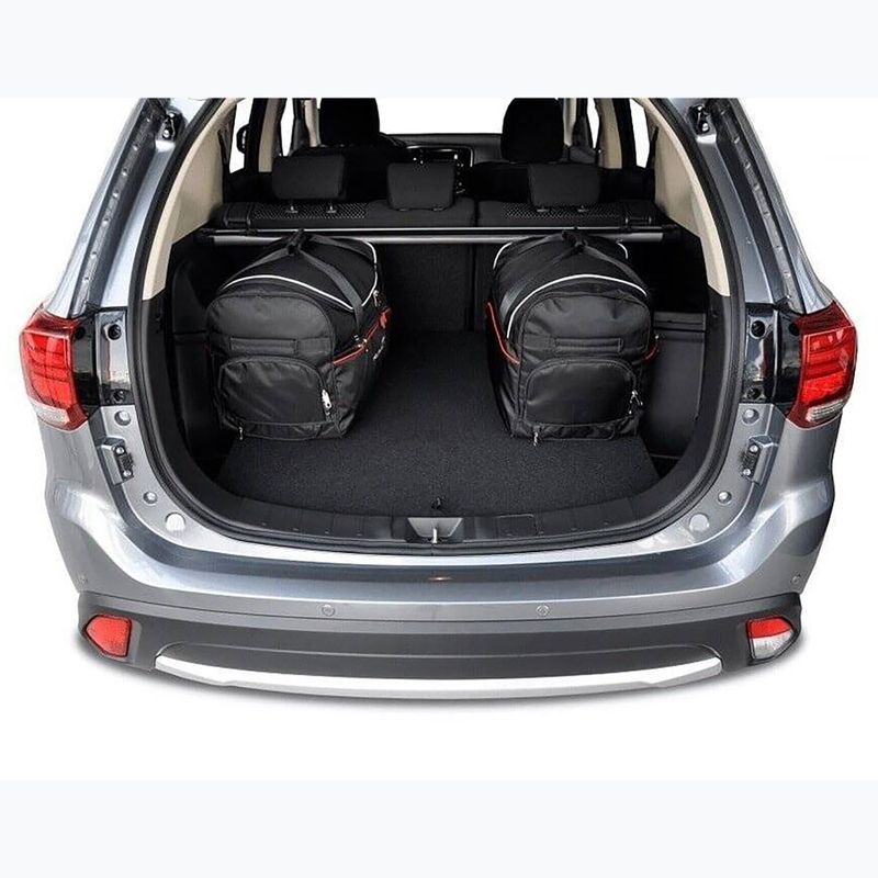Bagažinės krepšių komplektas KJUST Mitsubishi Outlander 2012-2020 5 vnt. juodas 14