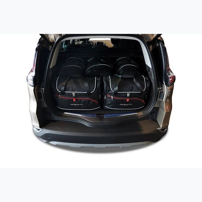 Bagažinės krepšių rinkinys KJUST Renault Espace 2014-2021 5 vnt. Juodas 11