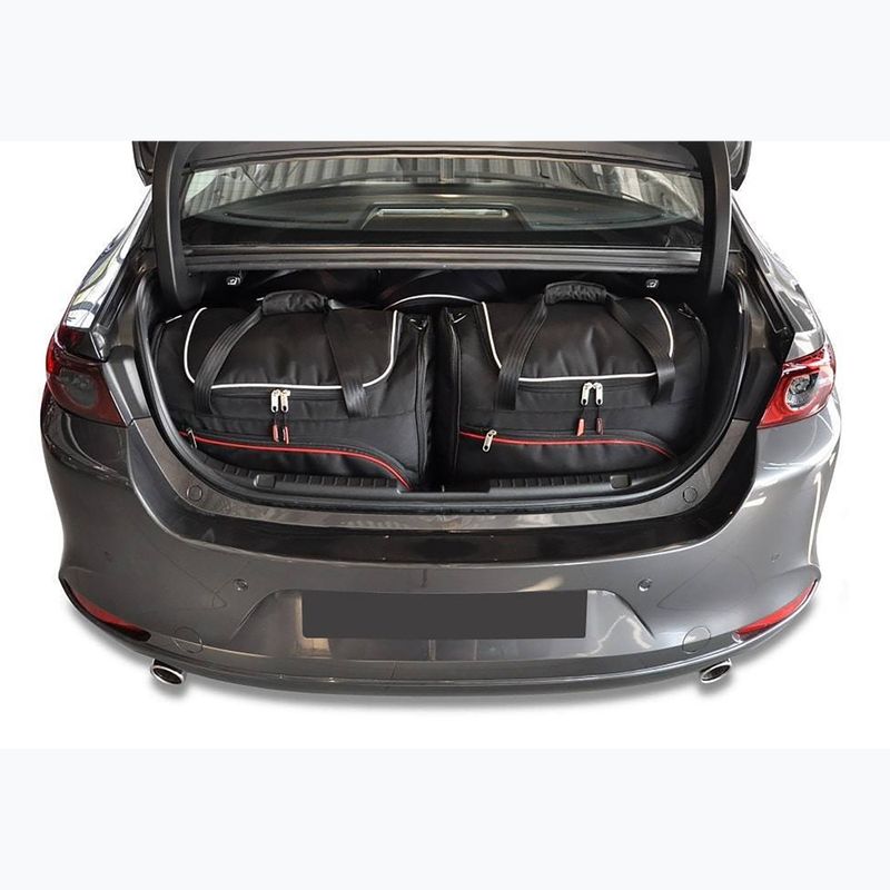 Bagažinės krepšių komplektas KJUST Mazda 3 Limousine 2018+ 5 vnt. Juodas 11