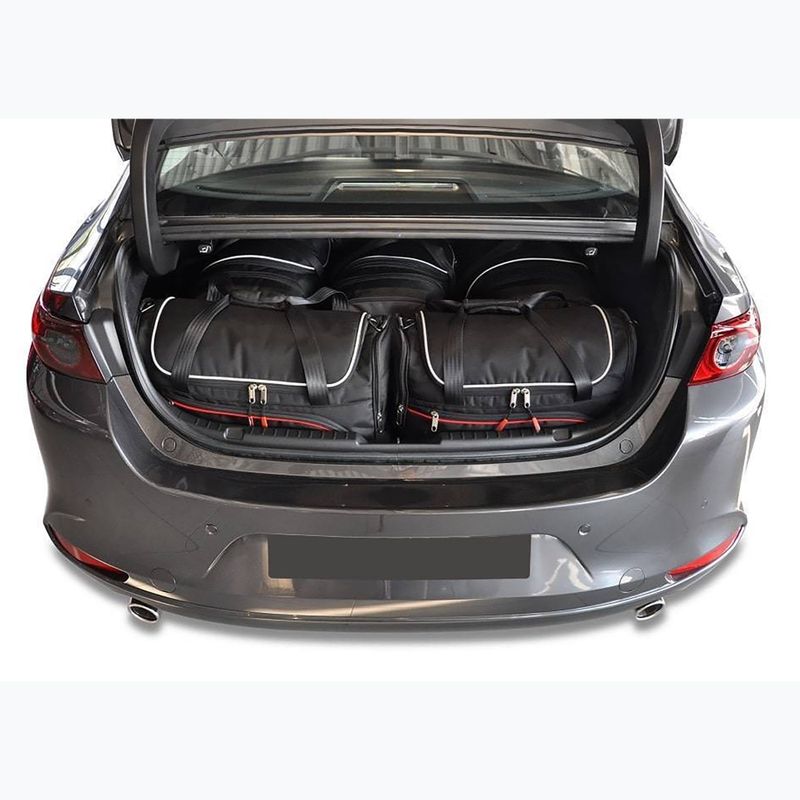 Bagažinės krepšių komplektas KJUST Mazda 3 Limousine 2018+ 5 vnt. Juodas 12