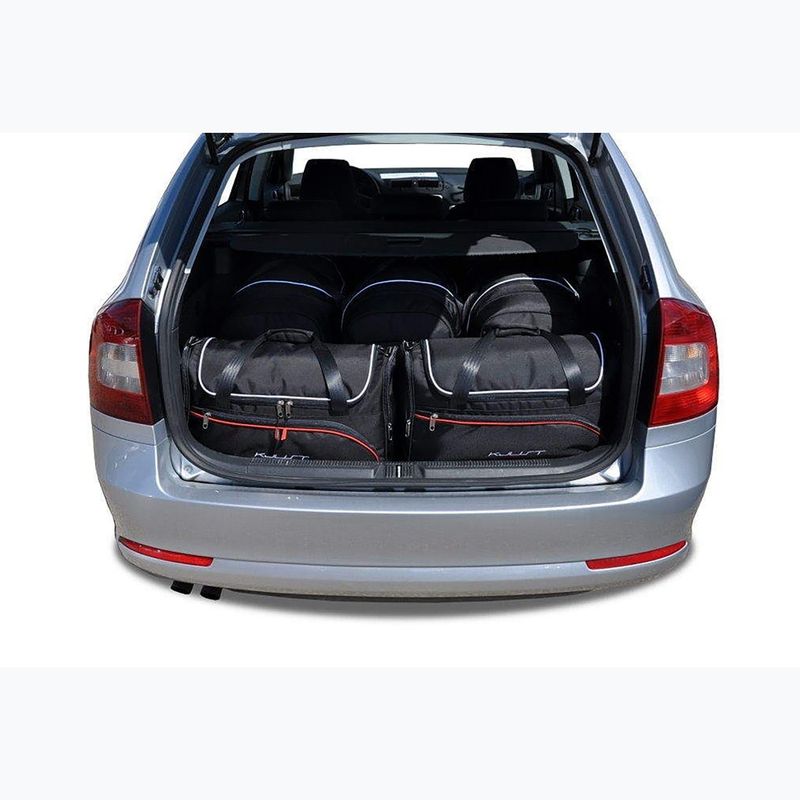 Bagažinės krepšių rinkinys KJUST Skoda Octavia Combi 2004-2013 5 vnt. Juodas 11