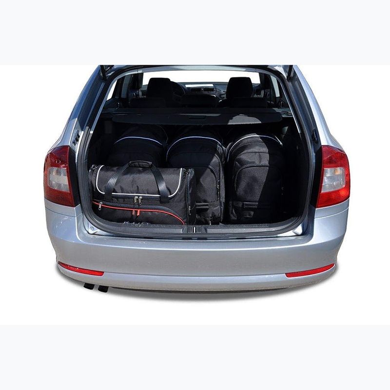 Bagažinės krepšių rinkinys KJUST Skoda Octavia Combi 2004-2013 5 vnt. Juodas 12