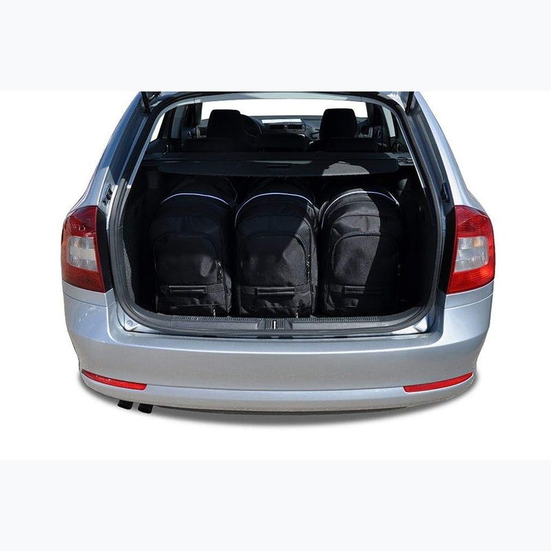 Bagažinės krepšių rinkinys KJUST Skoda Octavia Combi 2004-2013 5 vnt. Juodas 13