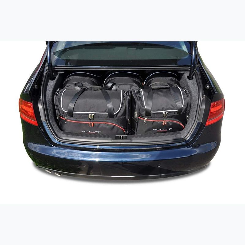 KJUST bagažinės krepšių rinkinys Audi A4 Limousine 2007-2015 5 vnt., juodos spalvos 17