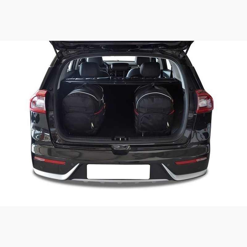 Bagažinės krepšių komplektas KJUST Kia Niro 2016-2022 3 vnt black 15