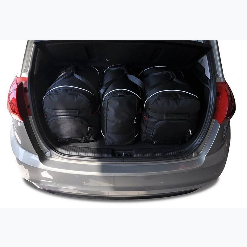 Bagažinės krepšių komplektas KJUST Kia Venga 2009-2019 3 vnt black 10