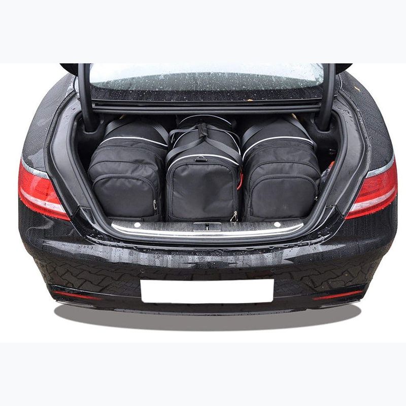 Bagažinės krepšių komplektas KJUST Mercedes-Benz S Coupe 2014-2020 4 vnt. juodas 11