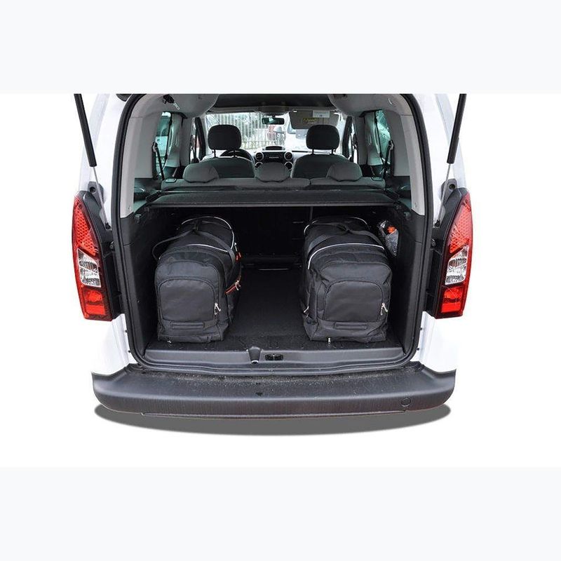 Bagažinės krepšių rinkinys KJUST Peugeot Partner 2008-2019 4 vnt. Juodas 15