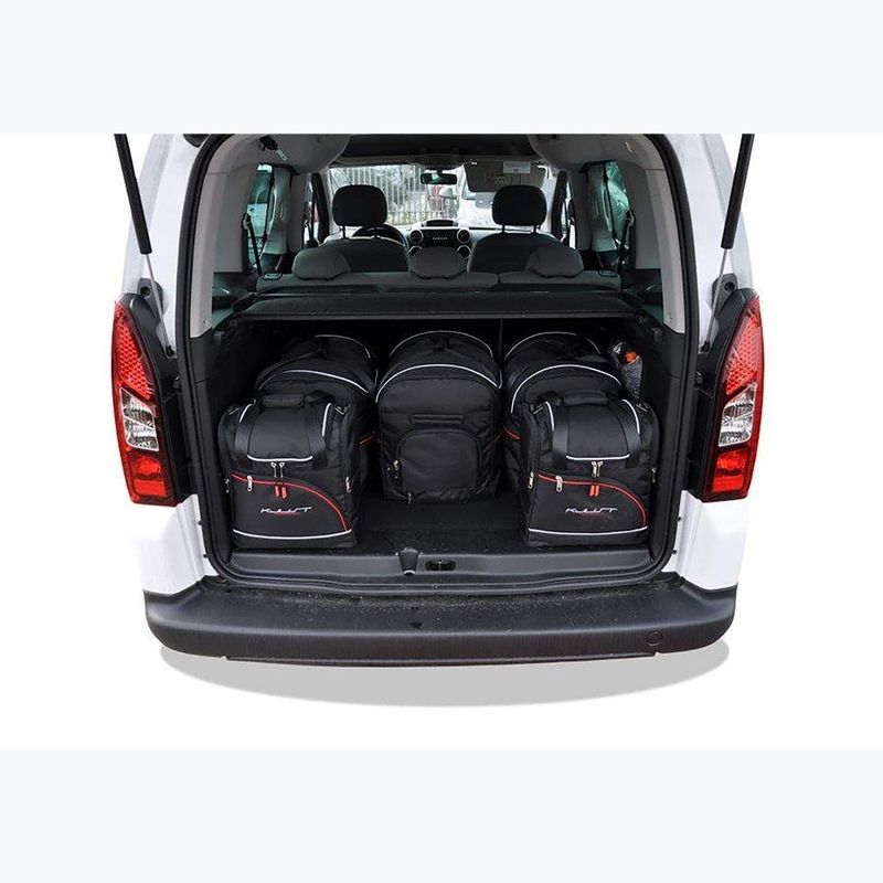 Bagažinės krepšių rinkinys KJUST Peugeot Partner 2008-2019 6 vnt. Juodas 12