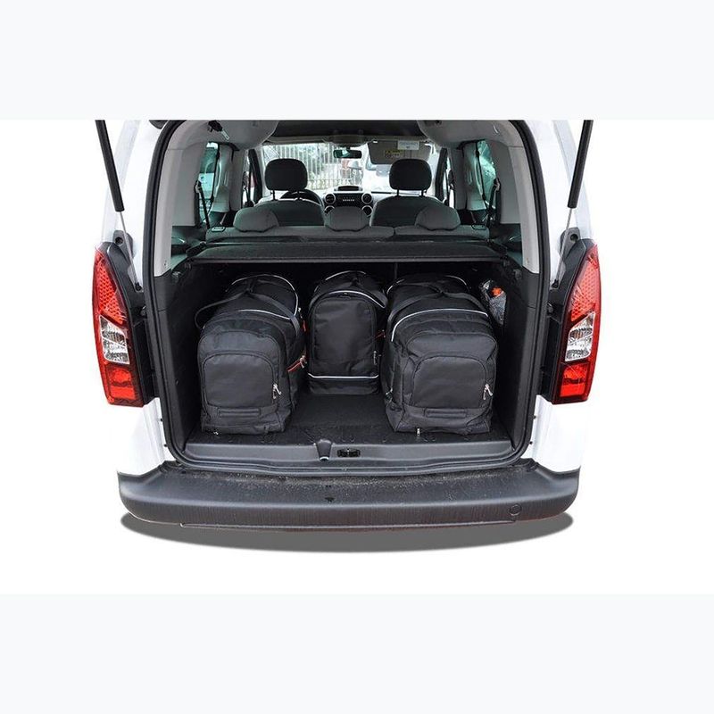 Bagažinės krepšių komplektas KJUST Citroen Berlingo 2008-2018 4 vnt black 19