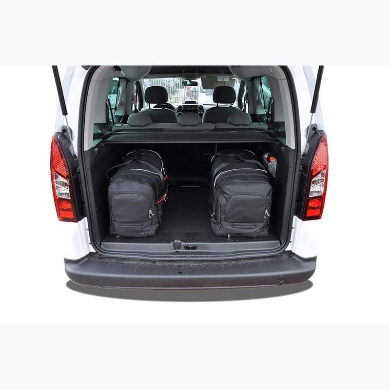 Bagažinės krepšių komplektas KJUST Citroen Berlingo 2008-2018 4 vnt black 20