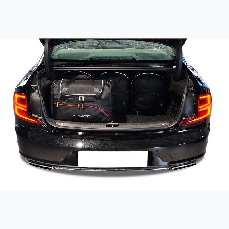 Bagažinės krepšių komplektas KJUST Volvo S90 2016+ 5 vnt. juodas 11