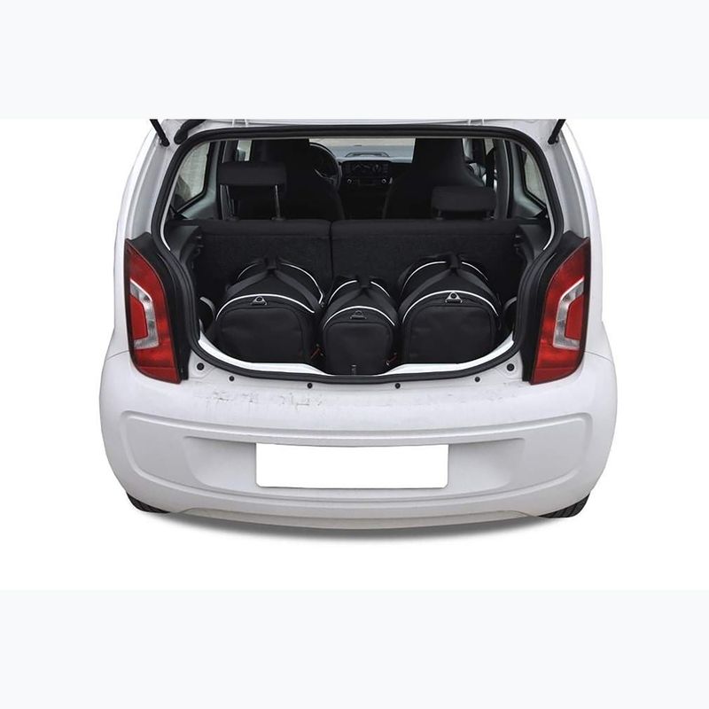 Bagažinės krepšių rinkinys KJUST Volkswagen Up! 2011-2023 3 vnt. juodas 10