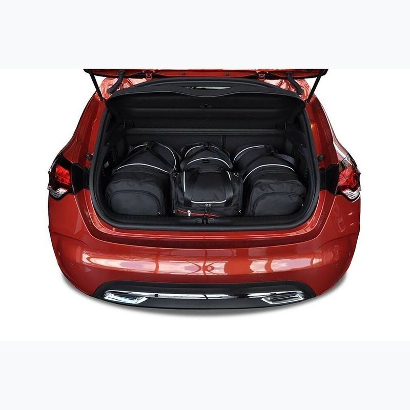 Bagažinės krepšių komplektas KJUST Citroen Ds4 Hatchback 2011-2015 4 vnt black 15
