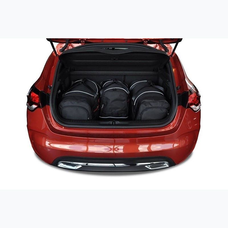 Bagažinės krepšių komplektas KJUST Citroen Ds4 Hatchback 2011-2015 4 vnt black 16
