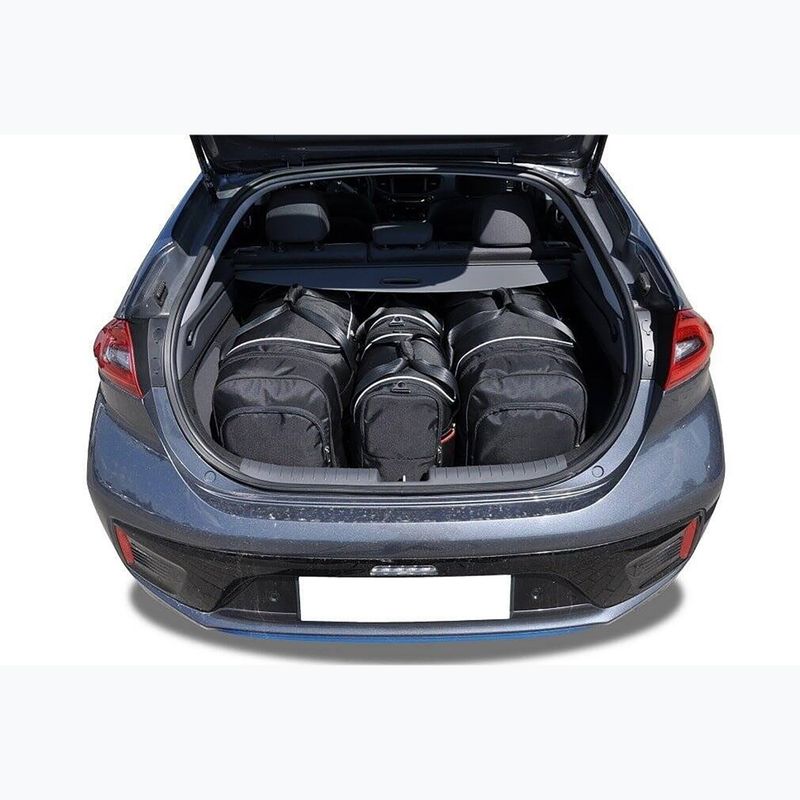 Bagažinės krepšių komplektas KJUST Hyundai Ioniq Electric 2016-2019 4 vnt black 15