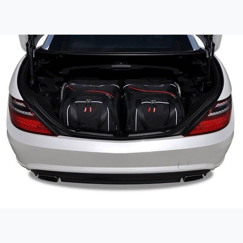 Bagažinės krepšių komplektas KJUST Mercedes-Benz Slk 2011-2015 2 vnt. juodas 12