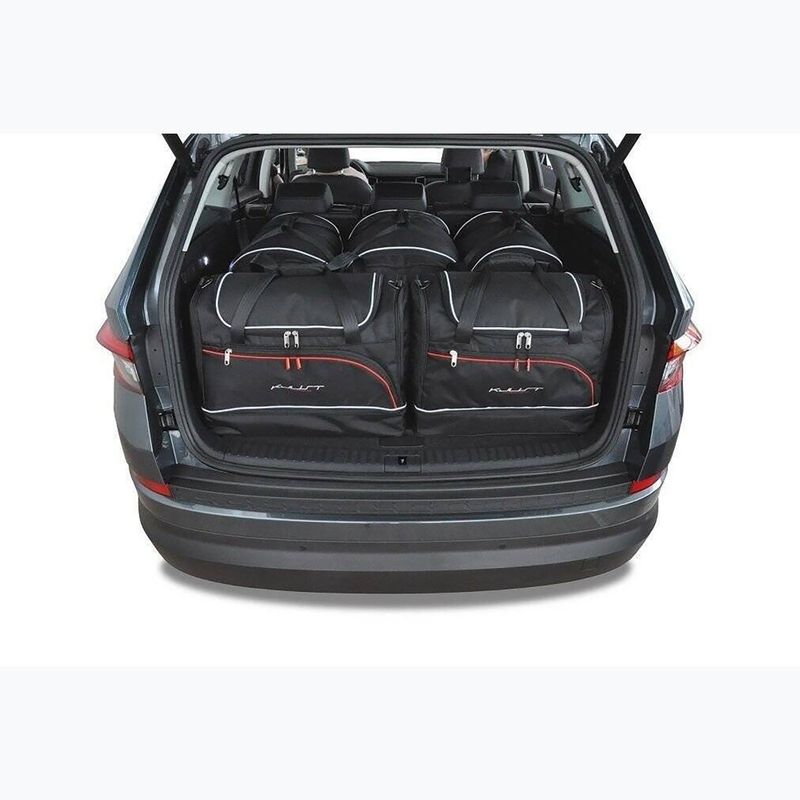 Bagažinės krepšių rinkinys KJUST Skoda Kodiaq 2016-2023 5 vnt. juodas 11