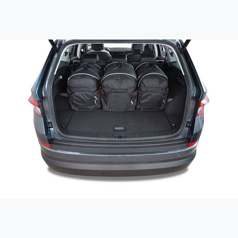 Bagažinės krepšių rinkinys KJUST Skoda Kodiaq 2016-2023 5 vnt. juodas 13
