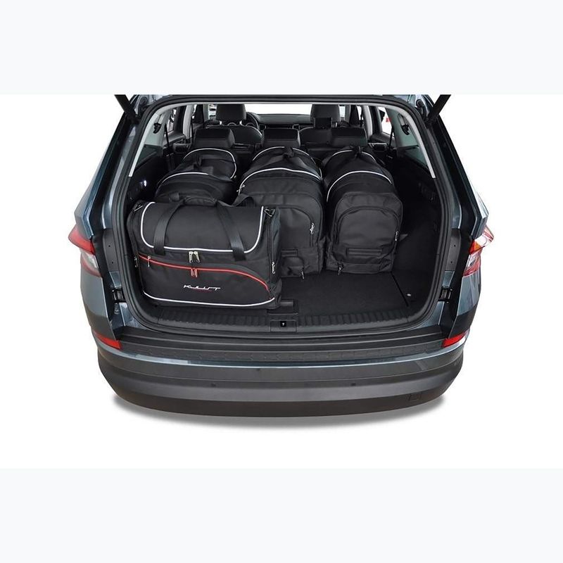 Bagažinės krepšių rinkinys KJUST Skoda Kodiaq 2016-2023 5 vnt. Juodas 12