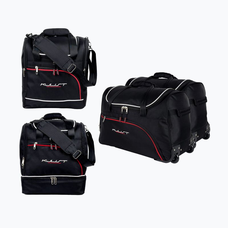 KJUST Audi Q2 bagažinės krepšio komplektas 2016+ 4 vnt., juodas