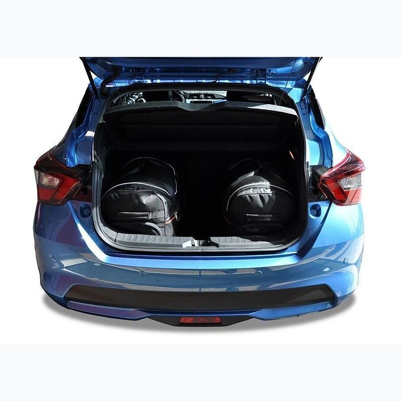Bagažinės krepšių komplektas KJUST Nissan Micra 2017+ 3 vnt. juodas 13