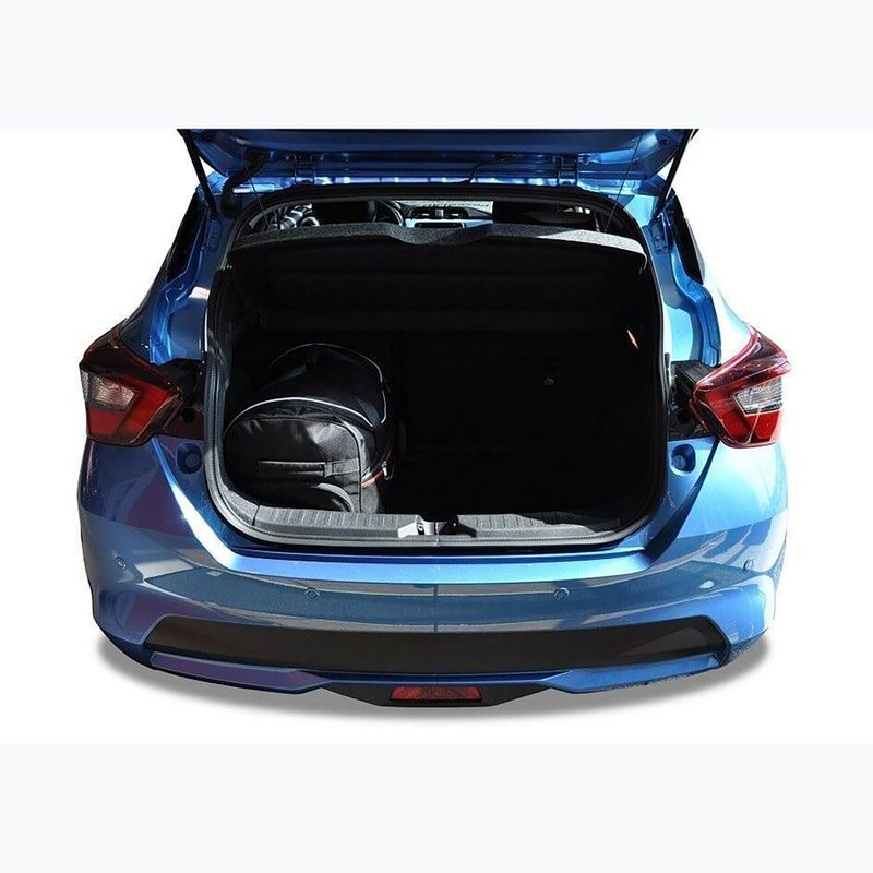 Bagažinės krepšių komplektas KJUST Nissan Micra 2017+ 3 vnt. juodas 14