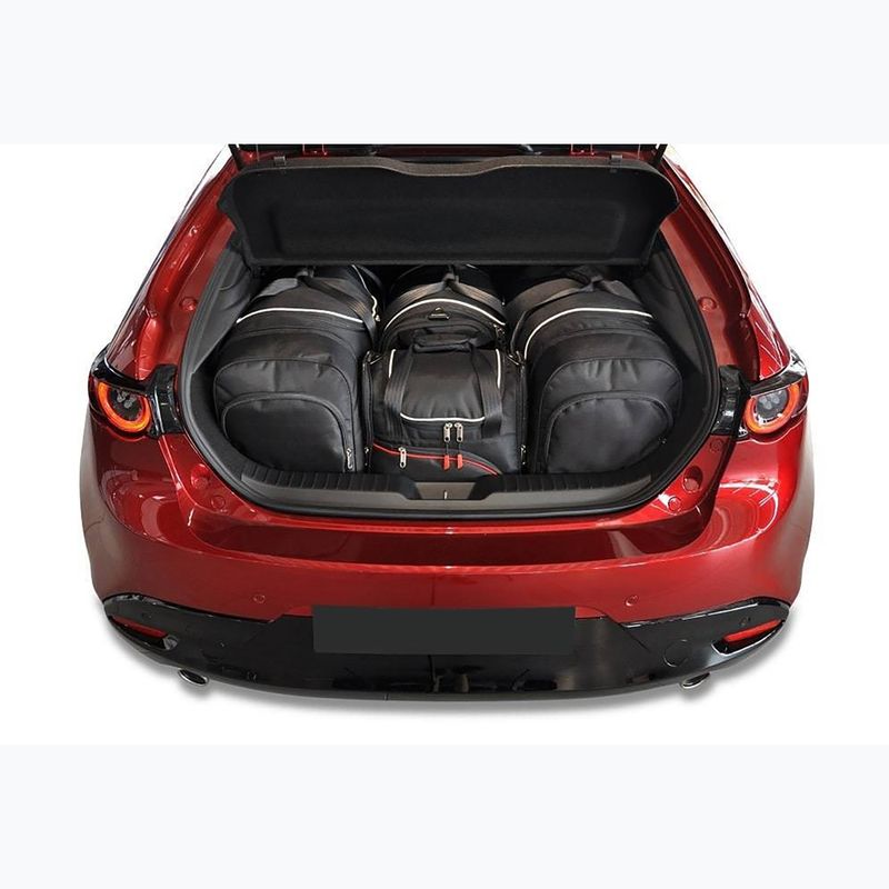 Bagažinės krepšių komplektas KJUST Mazda 3 Hatchback 2018+ 4 vnt. Juodas 13